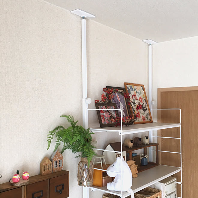 ニトリ壁面収納モニター 収納棚 壁面収納 ニトリ 収納 などのインテリア実例 11 27 14 58 48 Roomclip ルームクリップ