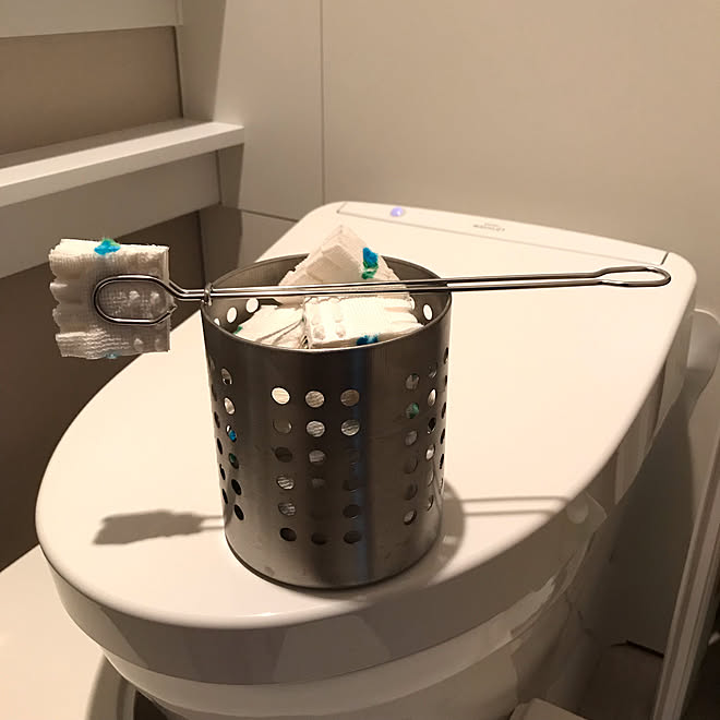 Ikea 柄付きスポンジ レストパル 無印良品 スクラビングバブル流せるトイレブラシ などのインテリア実例 19 10 06 21 06 47 Roomclip ルームクリップ