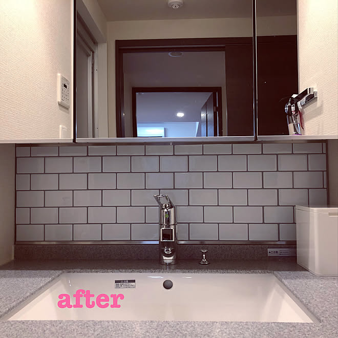 タイルシール 洗面所鏡 洗面所diy Diy バス トイレのインテリア実例 19 09 03 01 22 23 Roomclip ルームクリップ タイルシール 洗面所鏡 洗面所diy Diy バス トイレのインテリア実例 19 09 03 01 22 23 Roomclip ルームクリップ