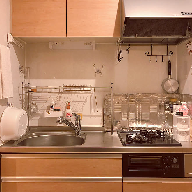SUS/kitchen×kitchen/一人暮らし/100均/セリア...などのインテリア実例 - 2020-02-16 21:43:57