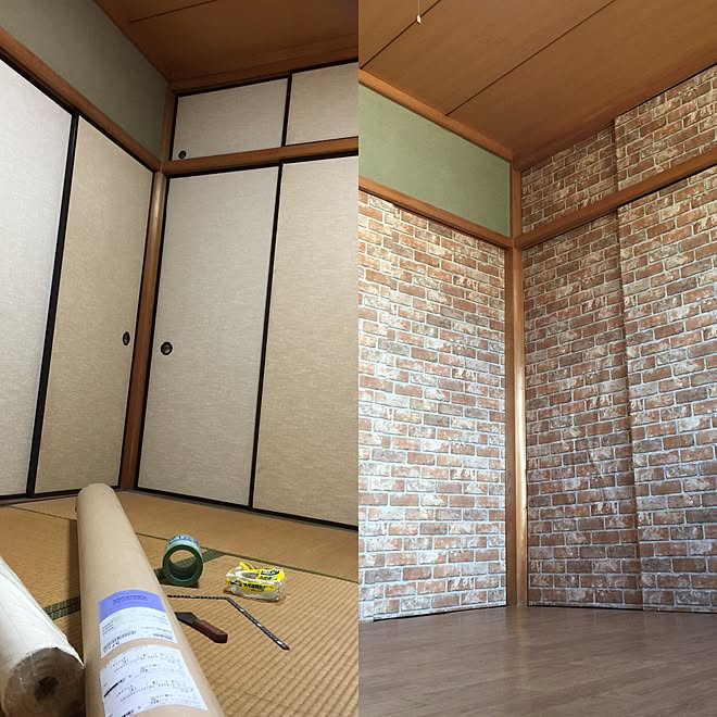 部屋全体/息子部屋/記録用/襖リメイクしたい!!/はじめてのDIY...などのインテリア実例 - 2016-03-20 06:20:36