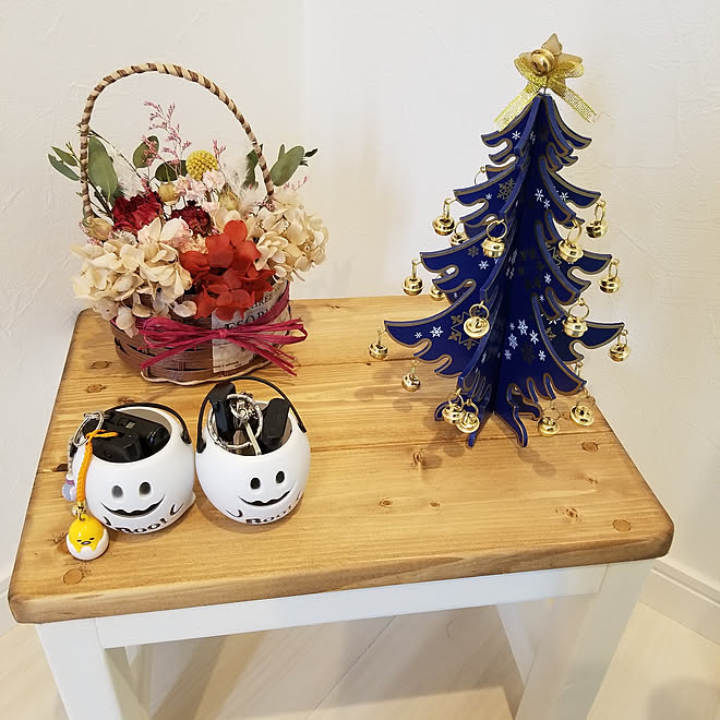 玄関/入り口/クリスマス/白が好き/ナチュラル/ドライフラワー...などのインテリア実例 - 2019-11-29 07:01:53