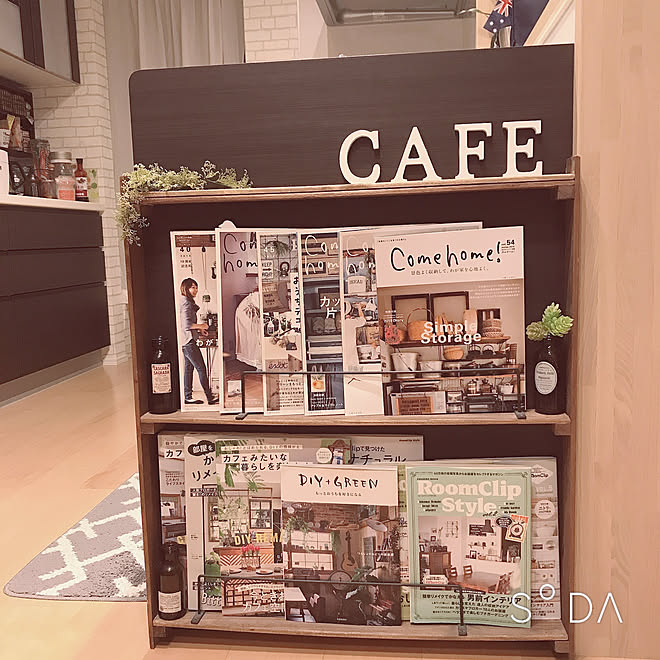 アイアンバー/カーマホームセンター/キッチン/シェルフ棚/すのこDIY&hellip;などのインテリア実例 20190216 230547