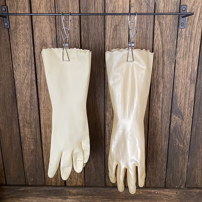 昔は使ってなかった 無印良品 ゴム手袋 おうち撮影クエスト キッチンのインテリア実例 08 18 11 27 59 Roomclip ルームクリップ