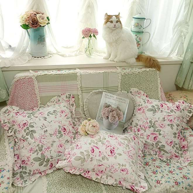 メール便送料無料対応可 ピンク ベロア ハートクッション シャビーシック レイチェルアシュウェル クッション Reem Design Com