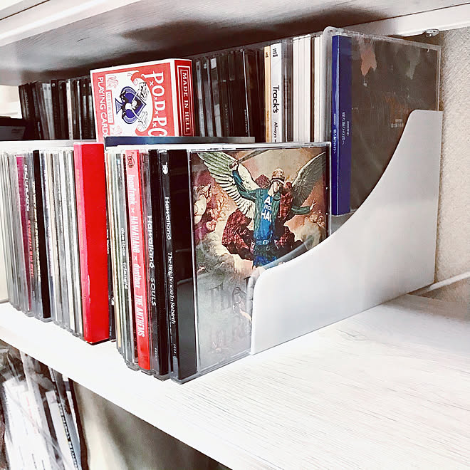 音楽のある暮らし Cd棚 Cdラック Cd収納 2段式コミックスタンド などのインテリア実例 21 03 08 21 41 34 Roomclip ルームクリップ