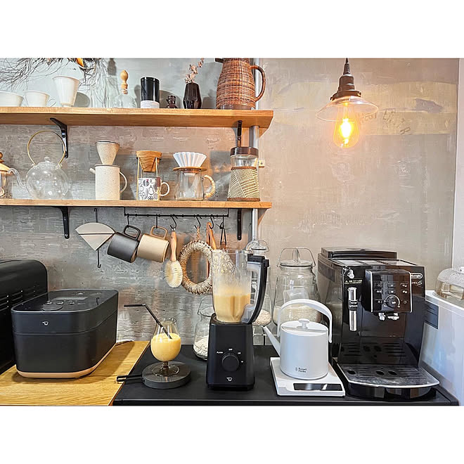 遠藤岳 おしゃれ家電 キッチン家電 おやつタイム おうちカフェ などのインテリア実例 22 08 09 19 11 59 Roomclip ルームクリップ