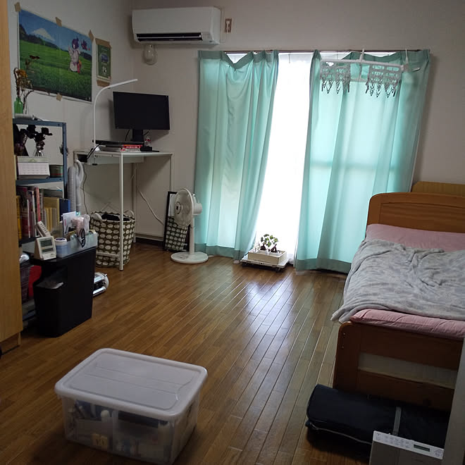 部屋全体 1k 1人暮らし ものを置かない 掃除しやすい ニトリ などのインテリア実例 08 22 15 04 01 Roomclip ルームクリップ