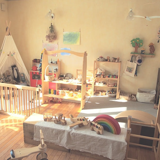 リビング こども部屋 カフェ風インテリア ナチュラル カフェみたいな暮らし などのインテリア実例 22 03 17 15 13 42 Roomclip ルームクリップ