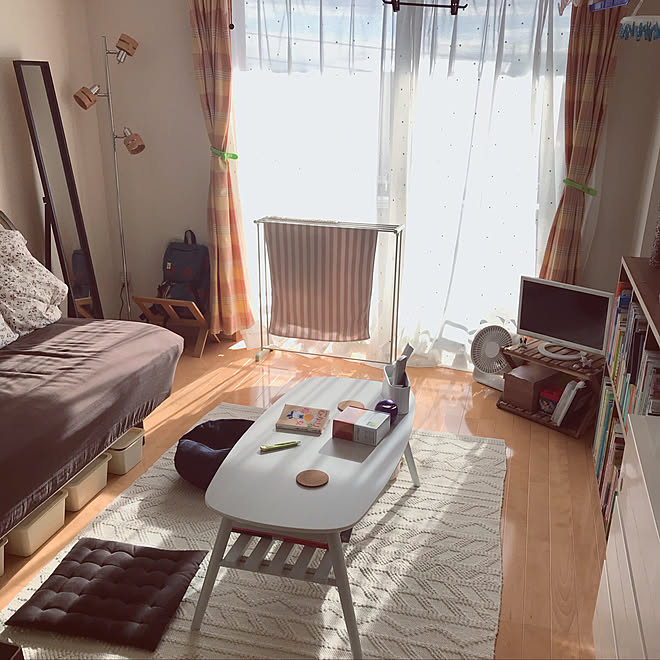部屋全体/1Kくらしのレイアウト、こうしました/1K/ナチュラル/一人暮らし&hellip;などのインテリア実例 20180422 2058