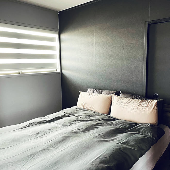 調光ロールカーテン Amazon 壁紙屋本舗 モノトーン 照明 などのインテリア実例 21 06 23 16 18 15 Roomclip ルームクリップ