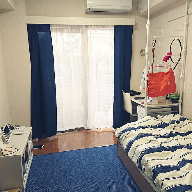 部屋全体 ニトリ 男子大学生 一人暮らし 6畳1kのインテリア実例 03 21 51 27 Roomclip ルームクリップ