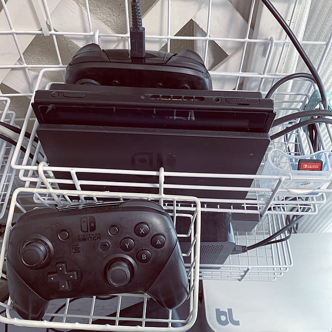 ゲーム機収納 ダイソー 100均 カゴ ワイヤーネット などのインテリア実例 08 18 13 37 30 Roomclip ルームクリップ