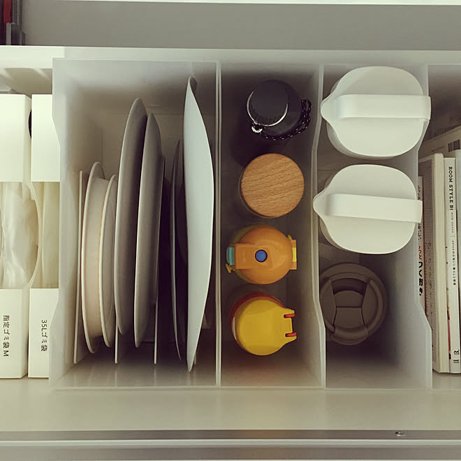 ゴミ袋収納 食器収納 水筒収納 食器棚収納 ニトリ などのインテリア実例 05 14 19 39 02 Roomclip ルームクリップ