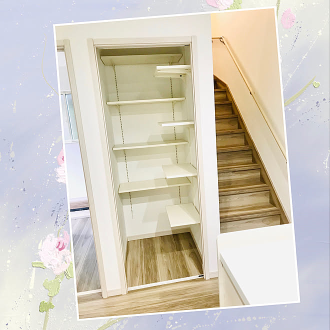 食料品収納 可動棚収納 0 5坪 パントリー収納 キッチン などのインテリア実例 04 21 45 30 Roomclip ルームクリップ