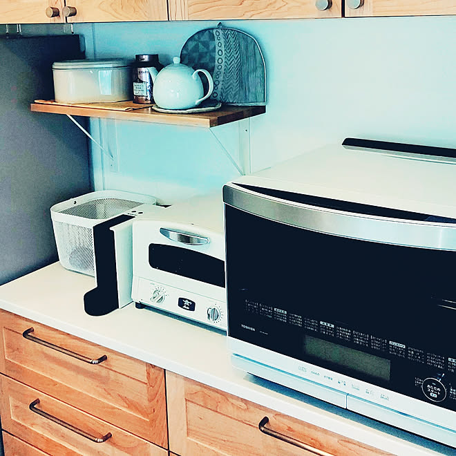 キッチン ウッドワン Woodone ウッドワンの食器棚 ネスプレッソ などのインテリア実例 05 01 16 18 16 Roomclip ルームクリップ