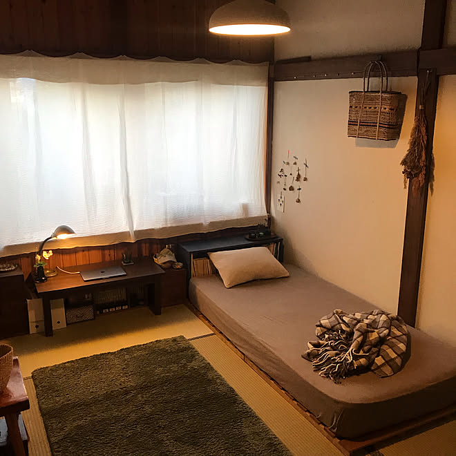 部屋全体 無印良品 和室 ドライフラワー 珪藻土壁 などのインテリア実例 18 10 28 17 35 03 Roomclip ルームクリップ
