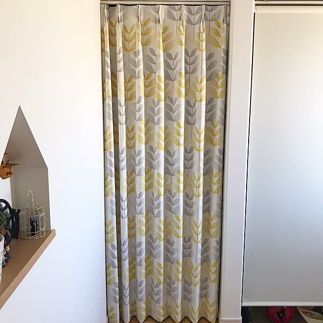 玄関 入り口 玄関収納 マイホーム記録 玄関 カーテンのインテリア実例 17 09 01 17 27 47 Roomclip ルームクリップ