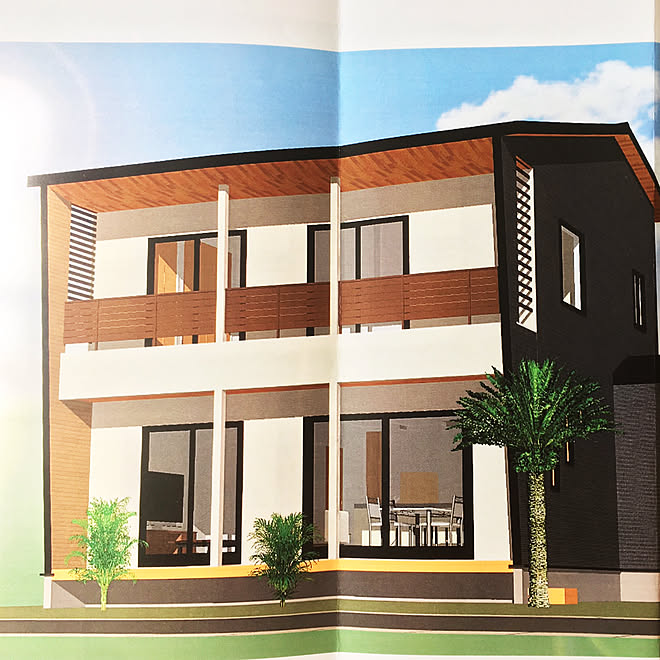 西海岸 間取り図 西海岸テイスト カリフォルニア工務店 ヤシの木 などのインテリア実例 19 03 25 15 08 19 Roomclip ルームクリップ