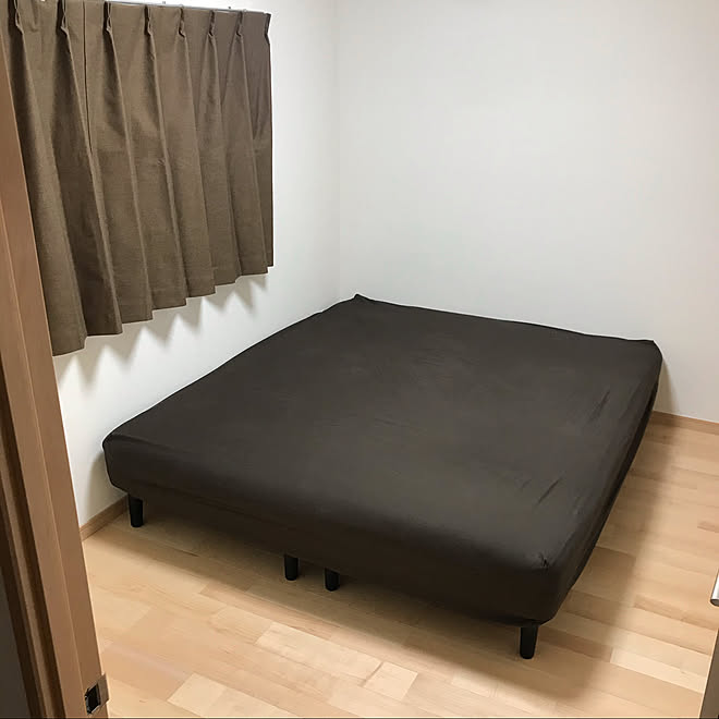 5 2畳 クイーンサイズベッド ニトリ シンプル ナチュラル などのインテリア実例 04 13 18 33 52 Roomclip ルームクリップ