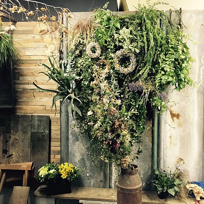 Bois De Flora ボアフロ フローラ黒田園芸 イベント 廃材 Haizai などのインテリア実例 15 02 06 00 22 06 Roomclip ルームクリップ