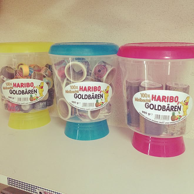 机 マスキングテープ入れ ハリボー コストコ Ikea などのインテリア実例 15 07 13 32 02 Roomclip ルームクリップ