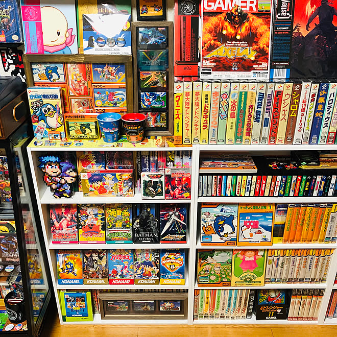 棚 ゲーム部屋 ゲーム棚 レトロゲーム コナミ などのインテリア実例 19 02 16 06 33 35 Roomclip ルームクリップ