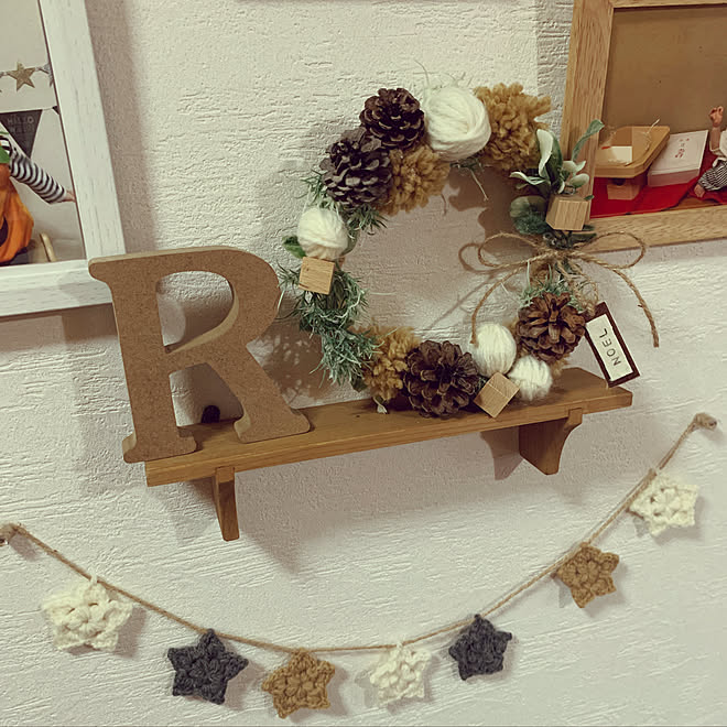クリスマス クリスマス雑貨 クリスマスディスプレイ クリスマス手作り雑貨 クリスマスハンドメイド などのインテリア実例 11 24 21 14 53 Roomclip ルームクリップ