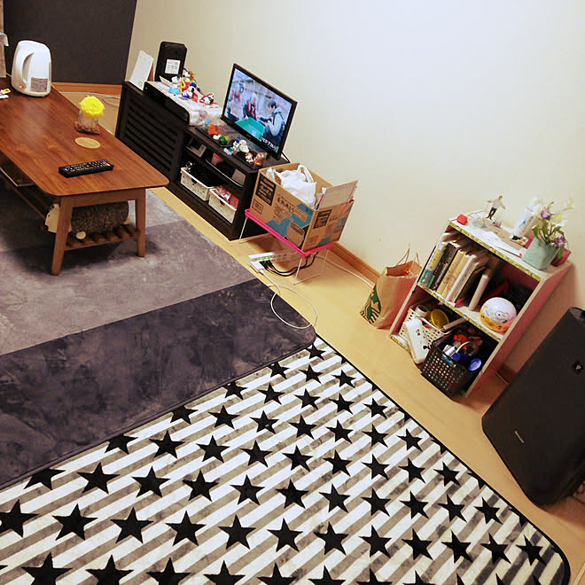 部屋全体 賃貸アパート ひとり暮らしをとことん楽しむ 1k １人暮らし女性 カラーボックス Diy などのインテリア実例 03 29 03 53 Roomclip ルームクリップ