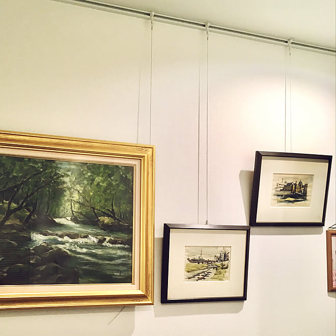 絵画を飾る 一条工務店 Ismart 壁 天井のインテリア実例 19 08 11 11 27 03 Roomclip ルームクリップ