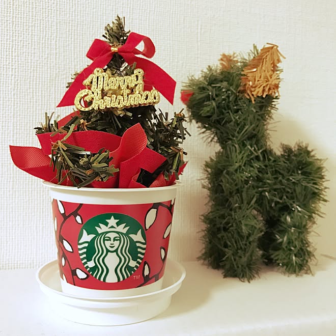 机/100均/セリア/フェイクグリーン /クリスマス...などのインテリア実例 - 2016-11-15 21:21:51