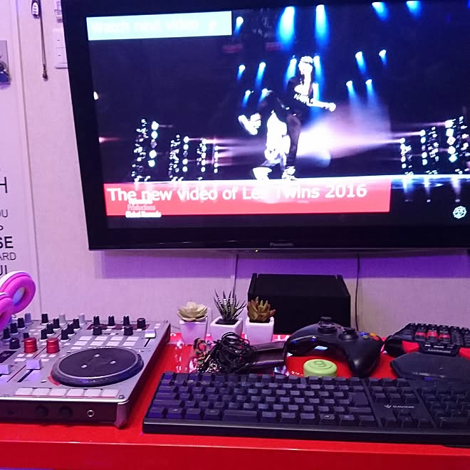 7 1 2ch 防音室 Dance Floor ダーツのある部屋 Djブース などのインテリア実例 17 01 14 54 01 Roomclip ルームクリップ