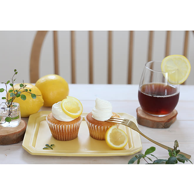 キッチン レモンケーキ レモンカップケーキ レモン Sakuzan などのインテリア実例 18 07 19 16 22 51 Roomclip ルームクリップ