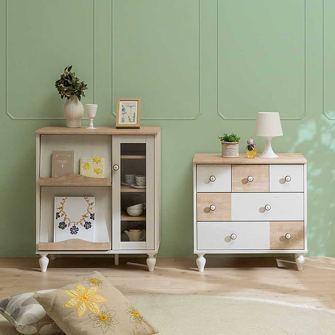 白井産業 組立家具 フレンチシャビーカフェ ナチュラル エリソンナチュラル などのインテリア実例 19 08 26 11 58 08 Roomclip ルームクリップ