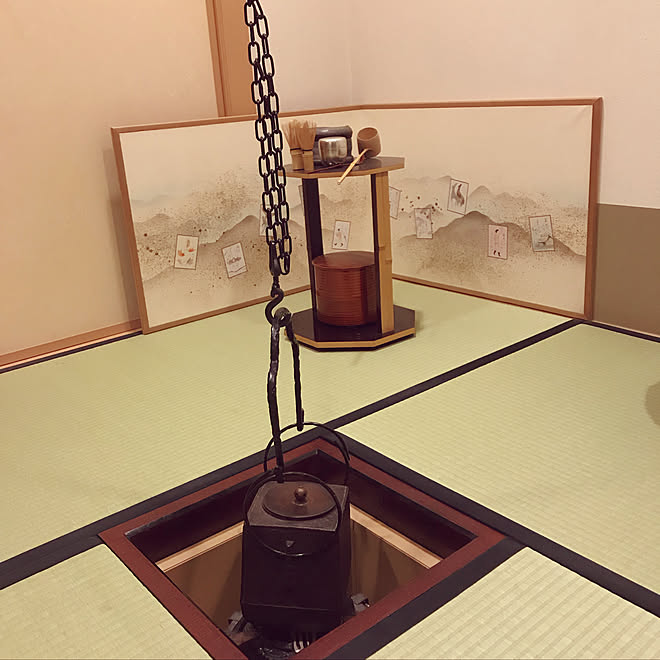 リビング 釣り釜 お茶室風 和室 和風モダン などのインテリア実例 18 02 26 07 22 28 Roomclip ルームクリップ リビング 釣り釜 お茶室風 和室 和風モダン などのインテリア実例 18 02 26 07 22 28 Roomclip ルームクリップ