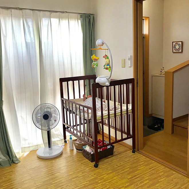 しろくま貯金箱 バーズワーズ 赤ちゃんのいる暮らし 扇風機 サーキュレーター リビング などのインテリア実例 19 07 11 09 46 52 Roomclip ルームクリップ