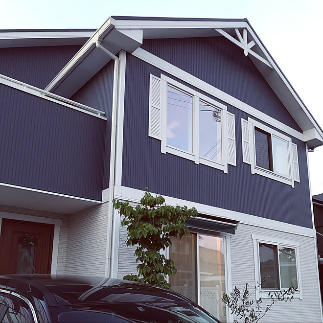 青い家 オリーブ ハナミズキ 北欧 吹き抜けリビング などのインテリア実例 08 17 19 01 00 Roomclip ルームクリップ