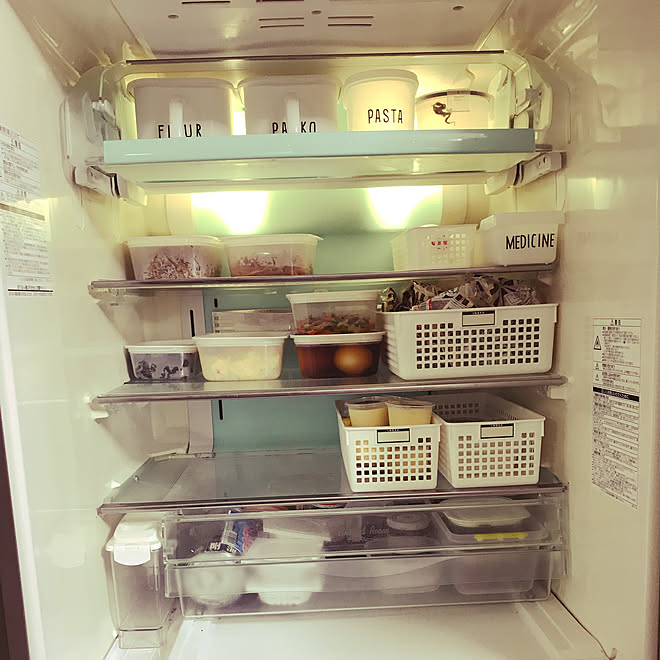 冷蔵庫収納 イオン ホームコーディ 保存容器 作り置き 生活感 などのインテリア実例 19 03 04 21 12 07 Roomclip ルームクリップ