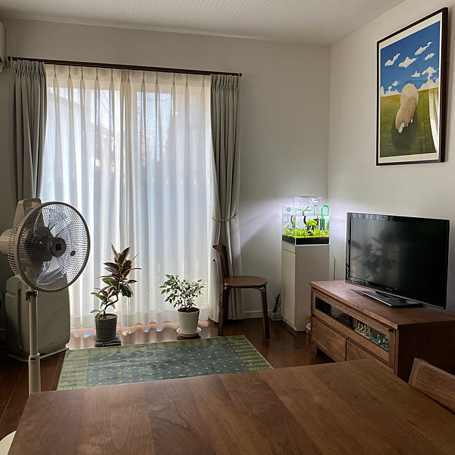 空気清浄機 扇風機 インテリア 熱帯魚 水草水槽 などのインテリア実例 21 07 30 16 30 26 Roomclip ルームクリップ