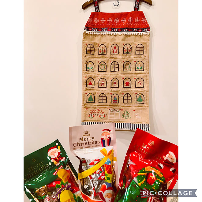 アドベントカレンダー モロゾフチョコレート 壁 クリスマス 無印良品の家 などのインテリア実例 11 30 17 22 56 Roomclip ルームクリップ