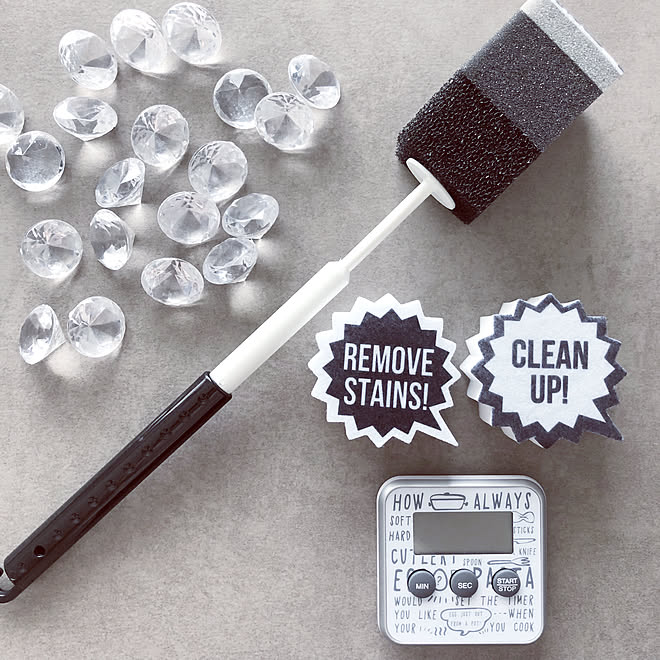 キッチンタイマー キッチン 3coins 水筒洗いブラシ モノトーンに憧れて などのインテリア実例 18 04 30 11 18 26 Roomclip ルームクリップ