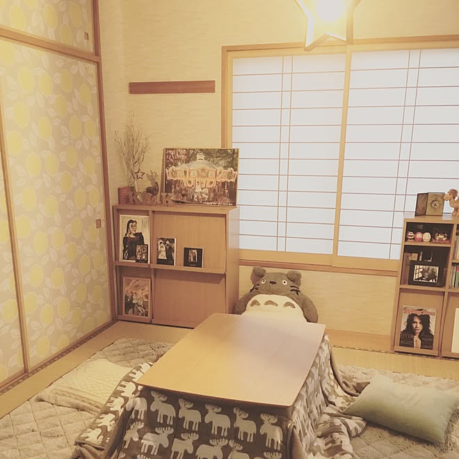 部屋全体 トトロ エルク 和室 こたつ などのインテリア実例 16 11 16 10 08 55 Roomclip ルームクリップ