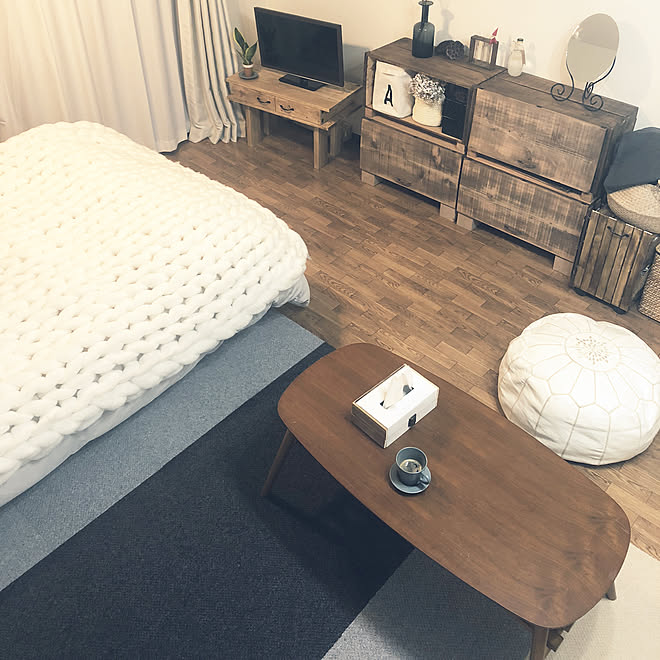 部屋全体/アンティーク風/ワンルーム/フォロワーの皆様に感謝です♫/アタック350リップルパレット&hellip;などのインテリア実例 2018