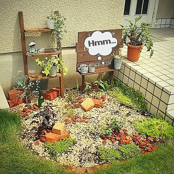 我が家ではないです 花壇 手作りラダー Diy 庭 などのインテリア実例 15 06 17 23 35 43 Roomclip ルームクリップ