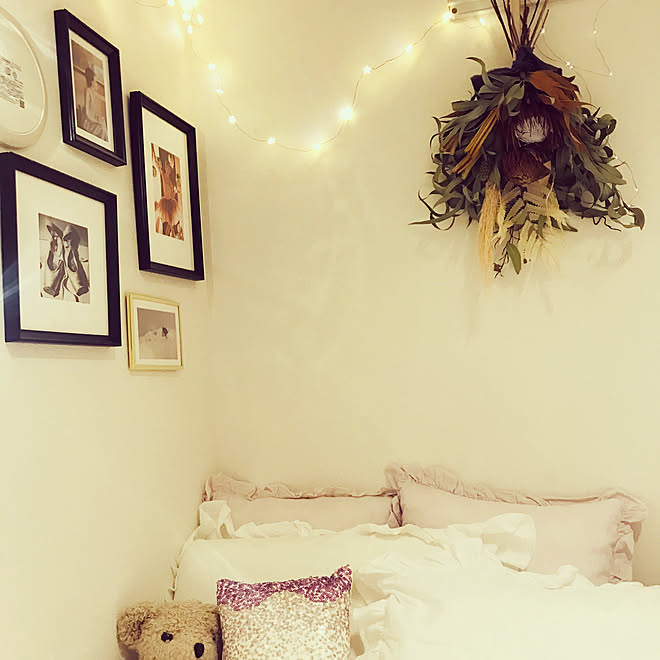 一人暮らし/ベッド周り/ホワイトインテリア/ワンルーム/ひとり暮らし...などのインテリア実例 - 2020-01-21 22:49:42