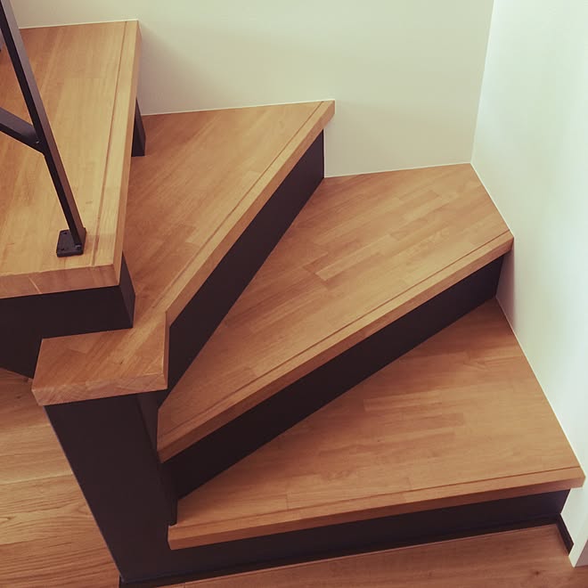 アイアン手すり リビング ベビーガード リビング階段 スケルトン階段 などのインテリア実例 16 08 12 12 40 05 Roomclip ルームクリップ