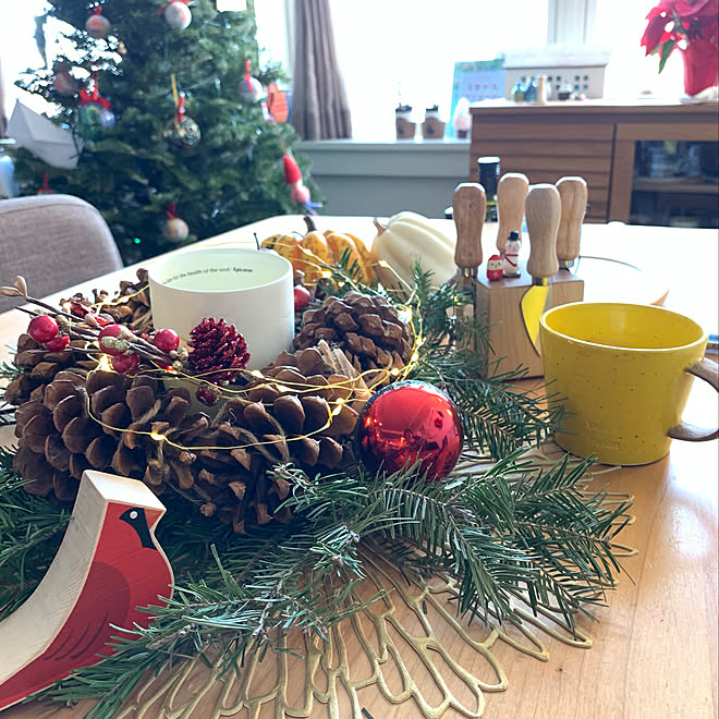 クリスマス アメリカ暮らし マンション暮らし 子どものいる暮らし Chilewich などのインテリア実例 21 12 22 02 44 25 Roomclip ルームクリップ