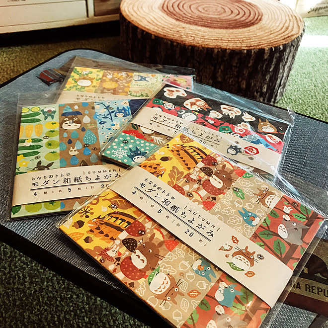 部屋全体 もったいなくて使えない ついつい買ってしまう 折り紙 トトロ大好き などのインテリア実例 17 08 21 13 45 53 Roomclip ルームクリップ