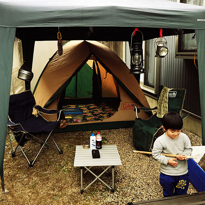 家キャンプ 庭キャンプ テント 庭のインテリア実例 18 03 04 02 01 31 Roomclip ルームクリップ