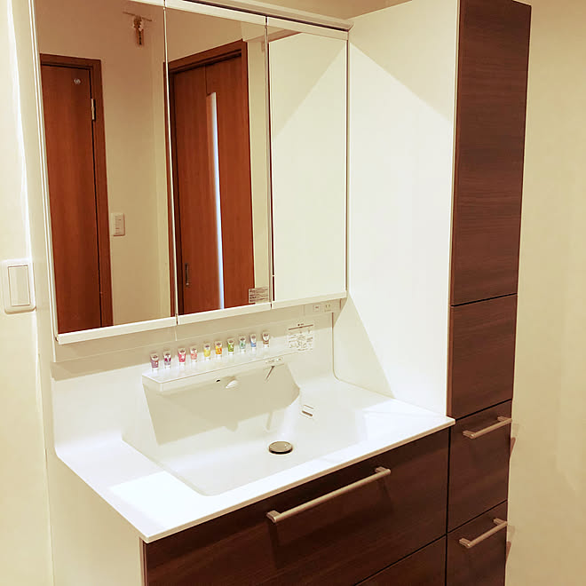 ミニチュア 自動水栓 ディスプレイコーナー Toto 洗面台 Check Up などのインテリア実例 04 18 08 46 47 Roomclip ルームクリップ